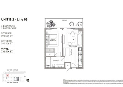 Natiivo Fort Lauderdale Floor Plan, Unit B.2-Lines 09